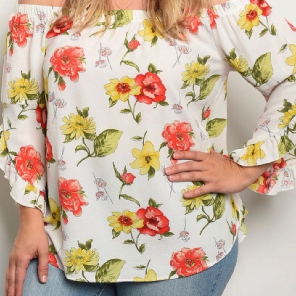 Floral Off The Shoulder